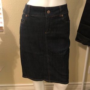MIXIT Denim look pencil skirt with stretch 8